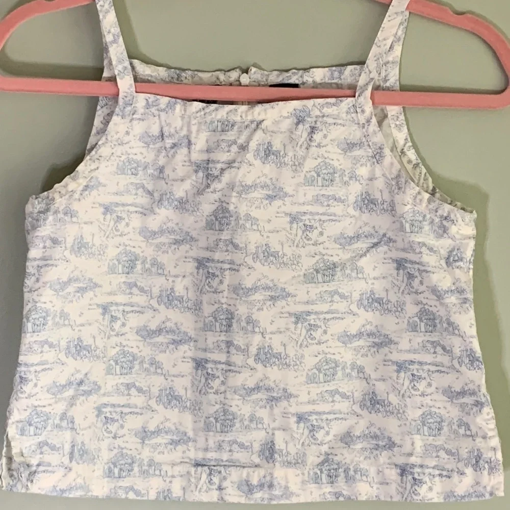 Vintage toile tank top
